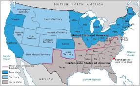 Kaart van Amerikaanse burgeroorlog2